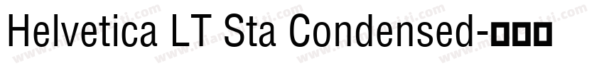 Helvetica LT Sta Condensed字体转换